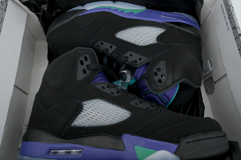 【CA3DJ】黑紫 乔丹5代篮球鞋 136027-007 Air Jordan 5 Retro 'Black Grape'