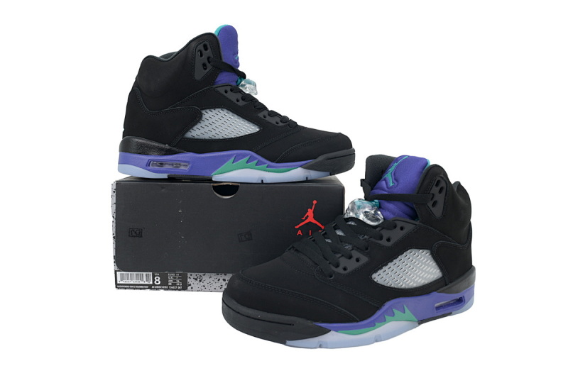 【CA3DJ】黑紫 乔丹5代篮球鞋 136027-007 Air Jordan 5 Retro 'Black Grape'