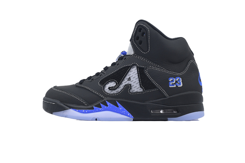 【DA0OG】联名黑蓝  OG版乔丹5代篮球鞋 DV4982-004 Awake NY x Air Jordan 5 Retro 'Black Racer Blue'