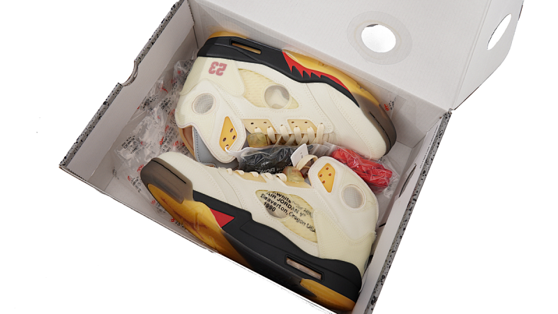 【DA0OG】AJ5白 OG版本乔丹5代篮球鞋 DH8565-100 OFF White x Air Jordan 5 Retro SP Sail