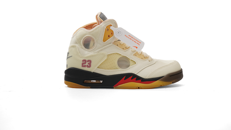 【DA0OG】AJ5白 OG版本乔丹5代篮球鞋 DH8565-100 OFF White x Air Jordan 5 Retro SP Sail