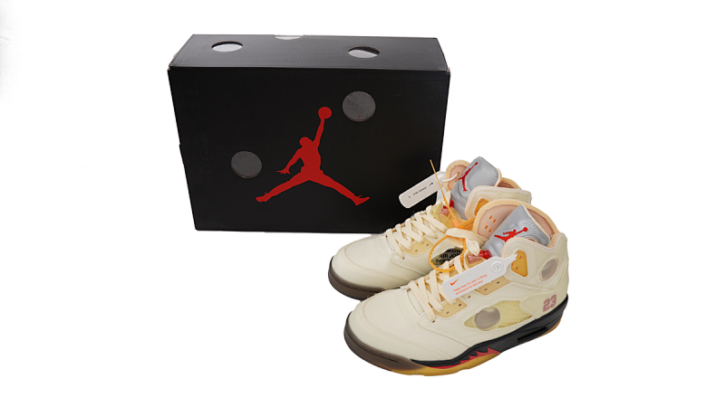 【DA0OG】AJ5白 OG版本乔丹5代篮球鞋 DH8565-100 OFF White x Air Jordan 5 Retro SP Sail