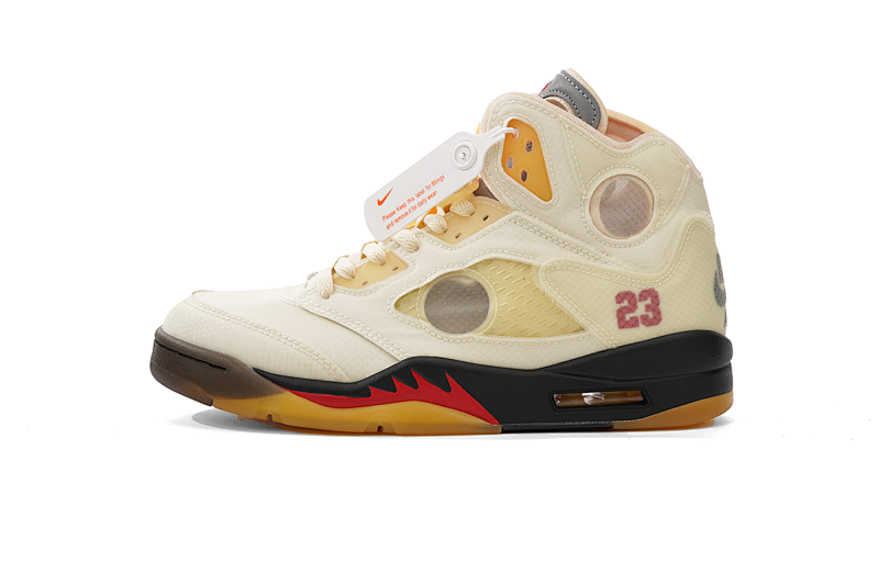 【DA0OG】AJ5白 OG版本乔丹5代篮球鞋 DH8565-100 OFF White x Air Jordan 5 Retro SP Sail