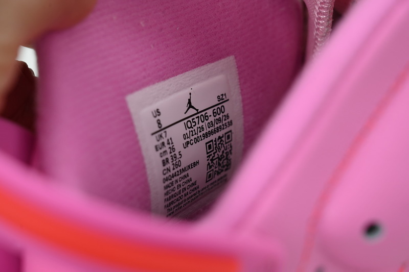 【BA1Q1】黑粉 性价比乔丹6代运动篮球鞋 IQ5706-600 Awake NY x Air Jordan 6 Retro 'Playful Pink Infrared'