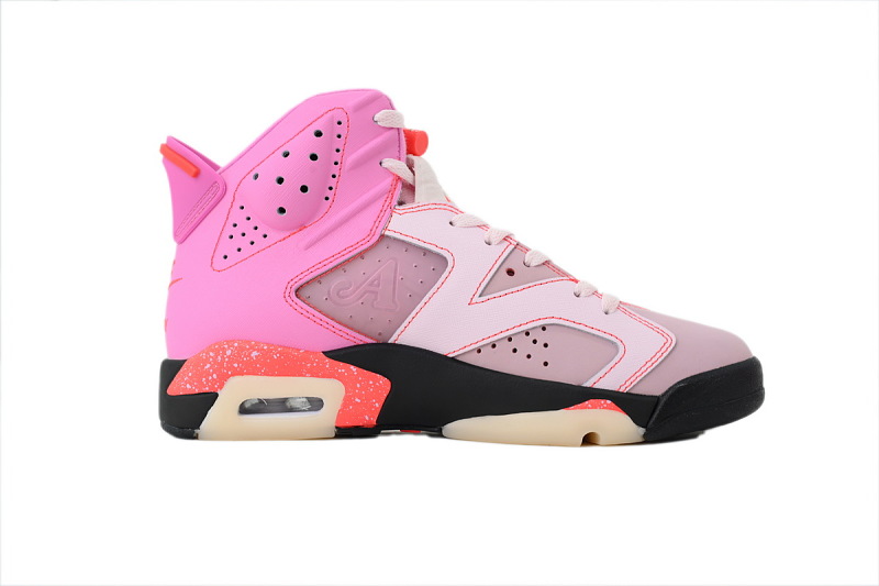 【BA1Q1】黑粉 性价比乔丹6代运动篮球鞋 IQ5706-600 Awake NY x Air Jordan 6 Retro 'Playful Pink Infrared'