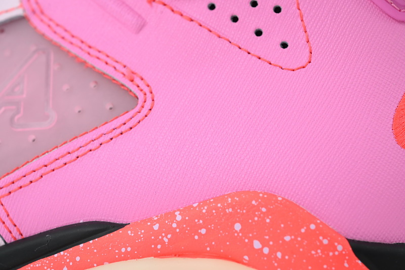 【BA1Q1】黑粉 性价比乔丹6代运动篮球鞋 IQ5706-600 Awake NY x Air Jordan 6 Retro 'Playful Pink Infrared'