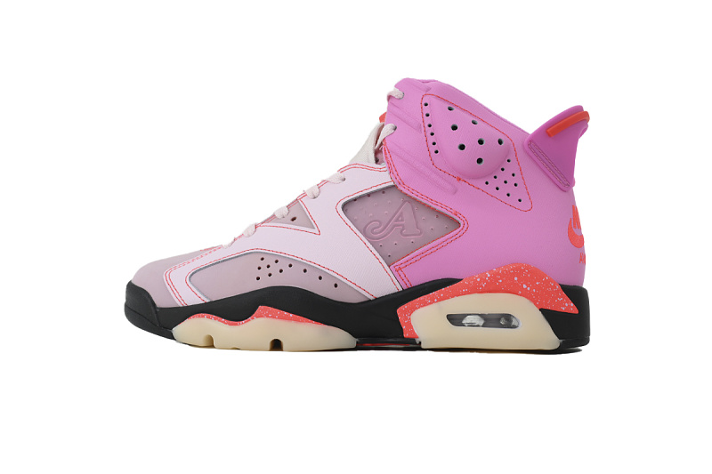 【BA1Q1】黑粉 性价比乔丹6代运动篮球鞋 IQ5706-600 Awake NY x Air Jordan 6 Retro 'Playful Pink Infrared'