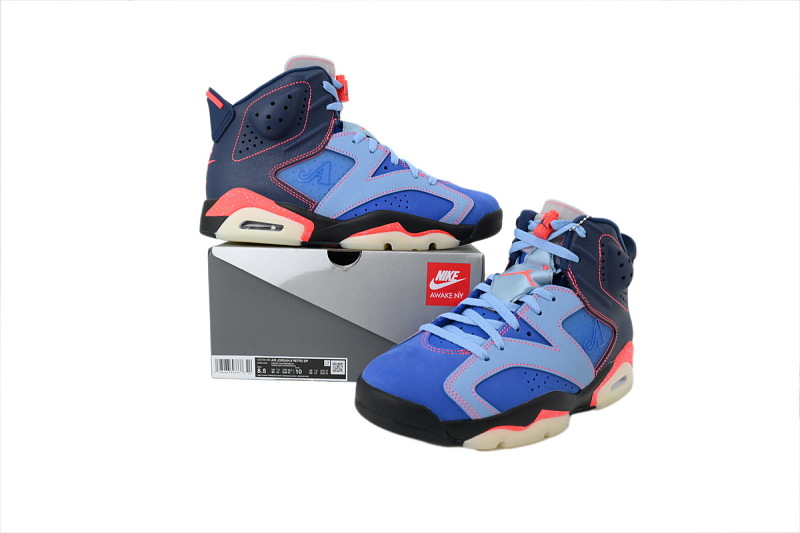 【DA0OG】大A蓝 OG乔丹6代运动篮球鞋 IQ5706-400 Awake NY x Air Jordan 6 Retro 'Midnight Navy Infrared'