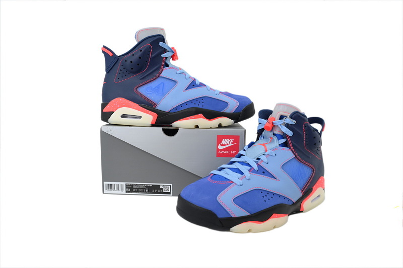 【DA0Y3】黑蓝联名 Y3版本乔丹6代运动篮球鞋 IQ5706-400 Awake NY x Air Jordan 6 Retro 'Midnight Navy Infrared'