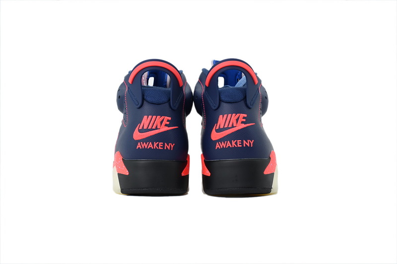 【DA0Y3】黑蓝联名 Y3版本乔丹6代运动篮球鞋 IQ5706-400 Awake NY x Air Jordan 6 Retro 'Midnight Navy Infrared'