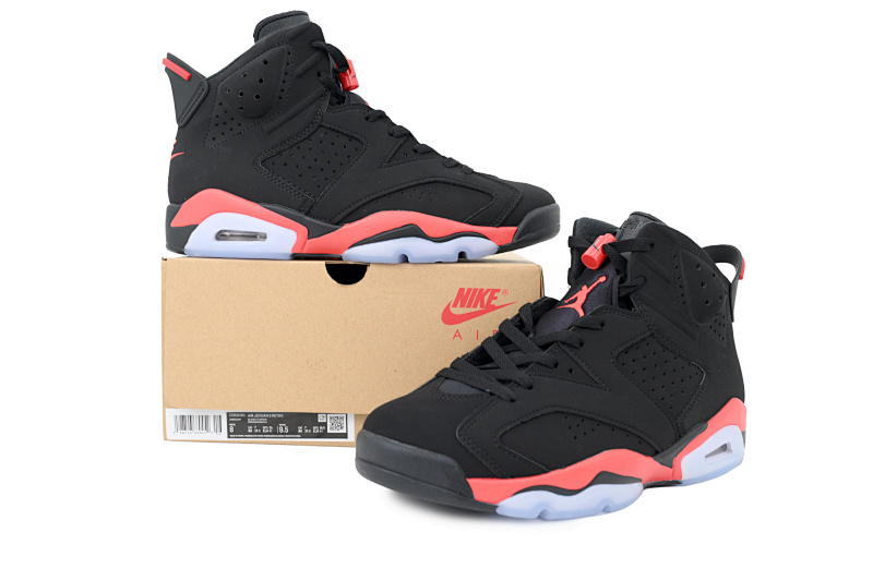 【DA5Q1】2025黑红 纯原乔丹6代运动篮球鞋  CT8529-001 Air Jordan 6 Replica Reproduce Infrared Black And Red