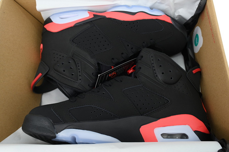 【BA1Q1】2025黑红 性价比乔丹6代运动篮球鞋 CT8529-001 Air Jordan 6 Replica Reproduce Infrared Black And Red