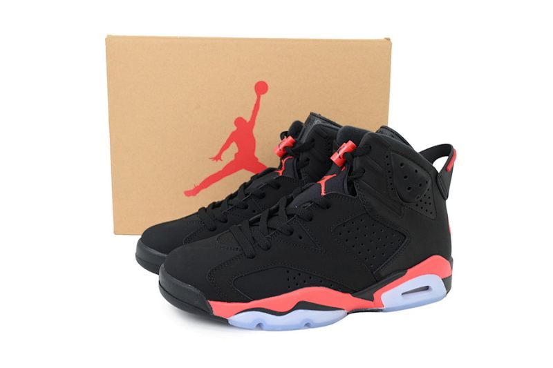 【BA1Q1】2025黑红 性价比乔丹6代运动篮球鞋 CT8529-001 Air Jordan 6 Replica Reproduce Infrared Black And Red