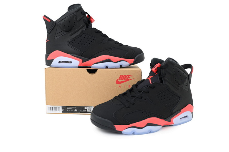 【BA1Q1】2025黑红 性价比乔丹6代运动篮球鞋 CT8529-001 Air Jordan 6 Replica Reproduce Infrared Black And Red
