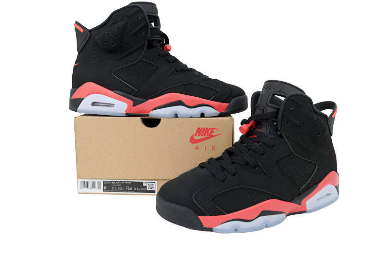 【DA0OG】复刻黑红 OG乔丹6代运动篮球鞋 CT8529-001 Air Jordan 6 Replica Black And Red