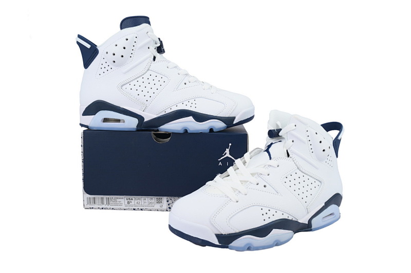 【DA5Q1】午夜蓝 纯原乔丹6代运动篮球鞋 CT8529-141 Air Jordan 6 Retro GS 'Midnight Navy' 2022