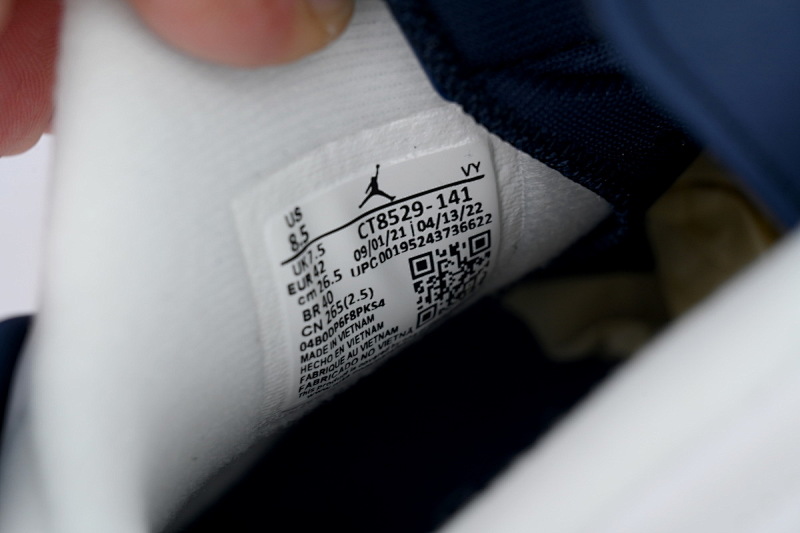 【DA5Q1】午夜蓝 纯原乔丹6代运动篮球鞋 CT8529-141 Air Jordan 6 Retro GS 'Midnight Navy' 2022