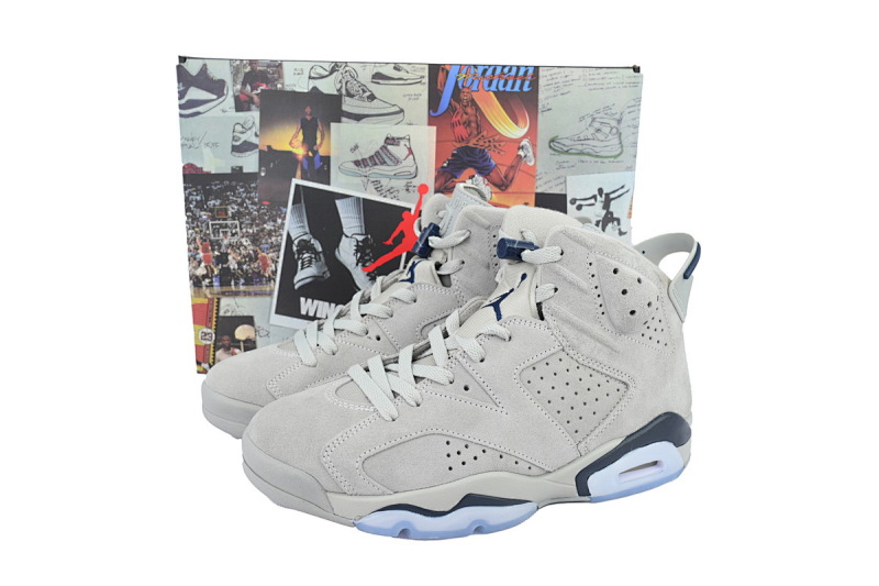 【DA5Q1】乔治城  纯原乔丹6代运动篮球鞋  384665-012  Air Jordan 6 Retro GS 'Georgetown'