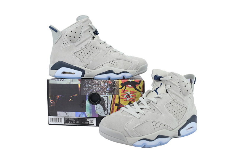 【DA5Q1】乔治城  纯原乔丹6代运动篮球鞋  384665-012  Air Jordan 6 Retro GS 'Georgetown'