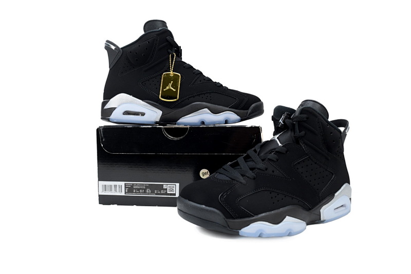 【DA5Q1】黑银 纯原乔丹6代运动篮球鞋 DX2836-001 Air Jordan 6 Retro 'Chrome'