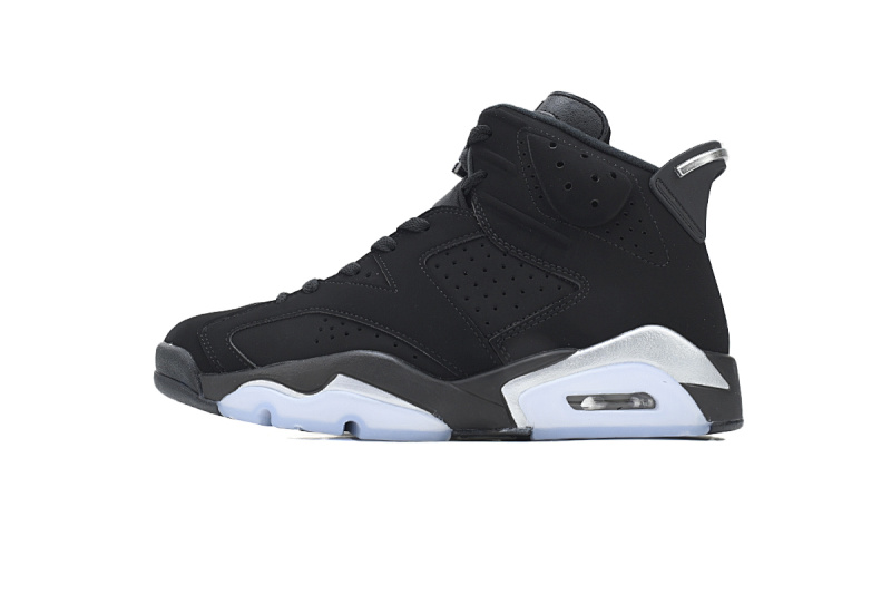 【DA5Q1】黑银 纯原乔丹6代运动篮球鞋 DX2836-001 Air Jordan 6 Retro 'Chrome'
