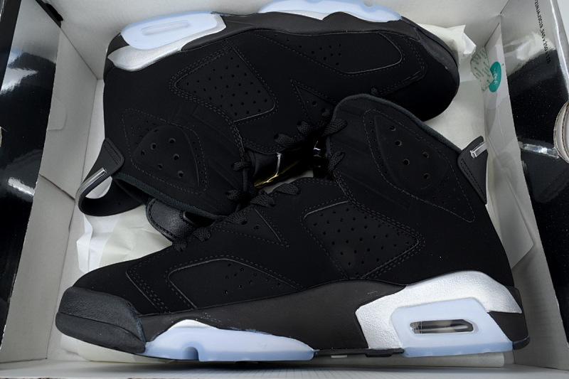 【DA5Q1】黑银 纯原乔丹6代运动篮球鞋 DX2836-001 Air Jordan 6 Retro 'Chrome'