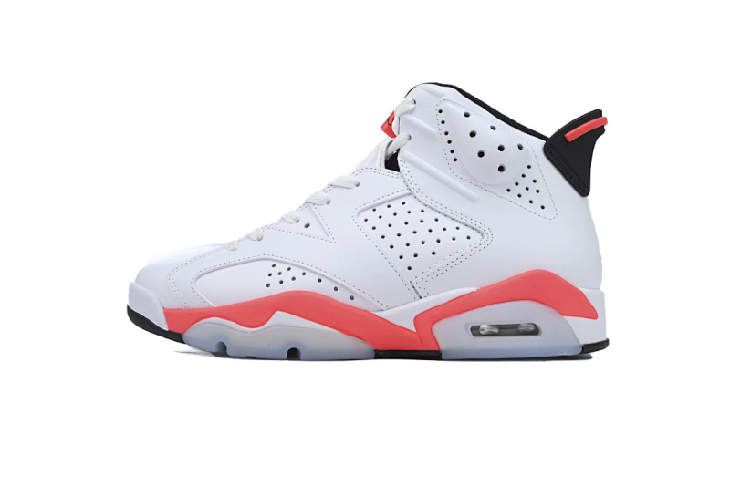 【BA1Q1】红外线 性价比乔丹6代运动篮球鞋 384664-123 Air Jordan 6 Retro 'White Infrared'