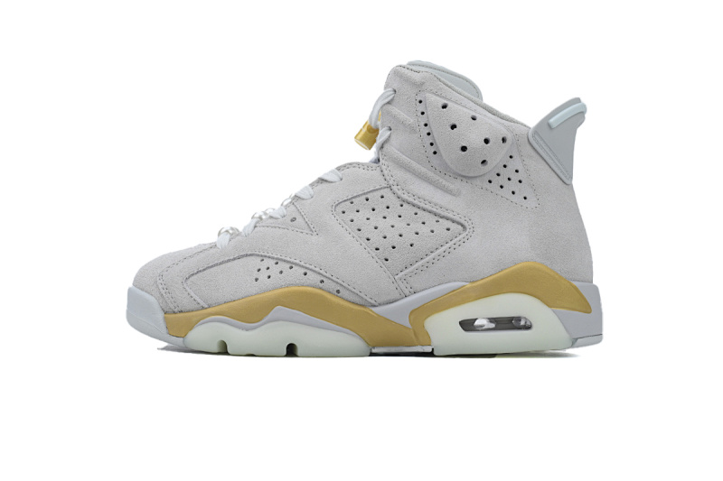 【BA1Q1】白金 性价比乔丹6代运动篮球鞋 DQ4914-074 Air Jordan 6 Retro Craft 'Paris'