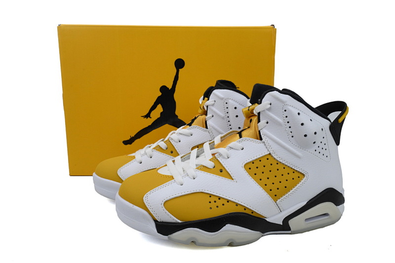 【BA1Q1】白黄 性价比乔丹6代运动篮球鞋 CT8529-170 Air Jordan 6 Retro 'Yellow Ochre'