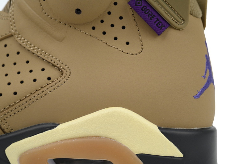 【BA1Q1】棕色 性价比乔丹6代运动篮球鞋 FD1643-300 Air Jordan 6 Gore-Tex "Brown Kelp"