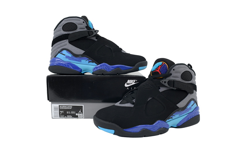 【DN7DJ】黑紫  耐克 AJ8系列男士运动鞋 305381-006  Air Jordan 8 Retro 'Aqua' 2025