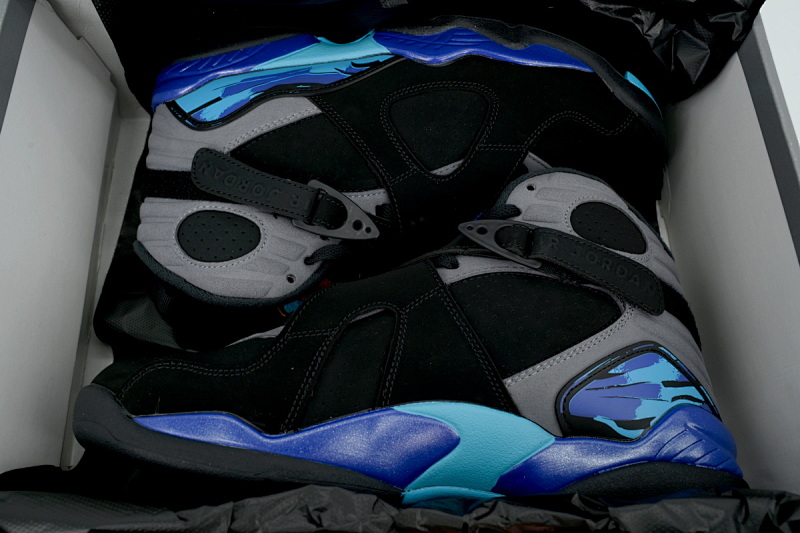 【DN7DJ】黑紫  耐克 AJ8系列男士运动鞋 305381-006  Air Jordan 8 Retro 'Aqua' 2025