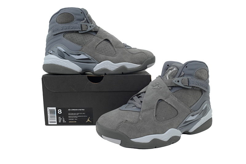 【DN7DJ】酷灰 耐克 AJ8系列男士运动鞋  305381-014 Air Jordan 8 Retro 'Cool Grey'
