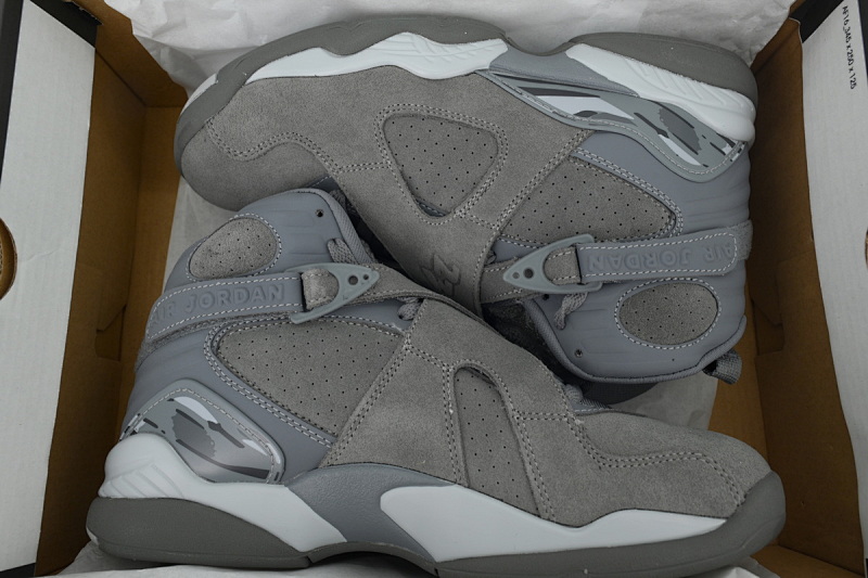 【DN7DJ】酷灰 耐克 AJ8系列男士运动鞋  305381-014 Air Jordan 8 Retro 'Cool Grey'