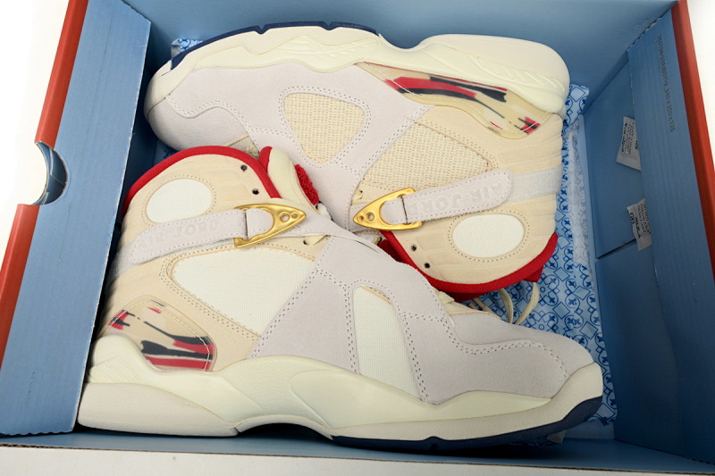 【DN7DJ】白金红 耐克 AJ8系列男士运动鞋 FJ2850-107 SoleFly x Air Jordan 8 “Mi Caca Es Su Casa”