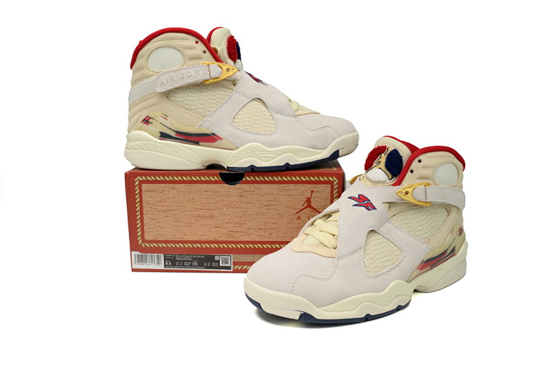 【DN7DJ】白金红 耐克 AJ8系列男士运动鞋 FJ2850-107 SoleFly x Air Jordan 8 “Mi Caca Es Su Casa”