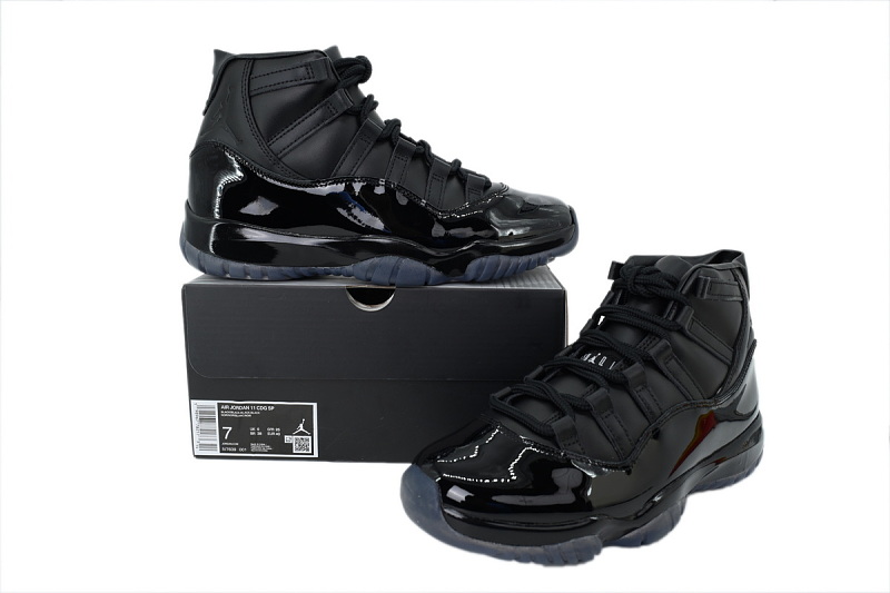 【CH7XH】CDG联名黑 乔丹11代篮球运动鞋 IV7639-001 Comme des GarçOns x Air Jordan 11 Retro 'Black'