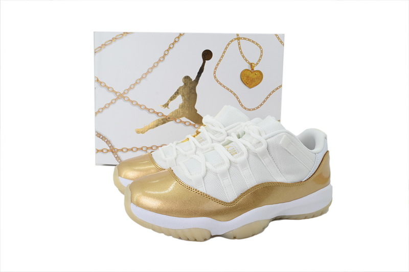 【BH3XH】白金母亲节 真碳头层乔丹11代篮球运动鞋 AH7860-102 Air Jordan 11 Low 'Mother's Day'