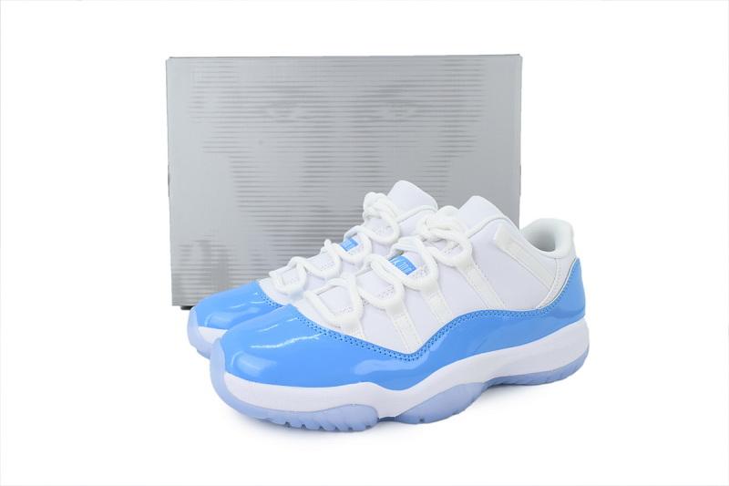 【BH3XH】复刻低北卡蓝  真碳头层乔丹11代篮球运动鞋  FV5104-100 Air Jordan 11 Retro Low 'UNC' 2026