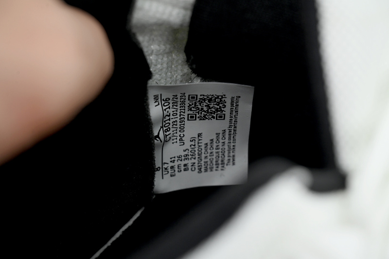 【CH1DJ】白黑红 乔丹11代篮球鞋运动鞋 CT8012-106 Air Jordan 11 Retrowhite Black Red