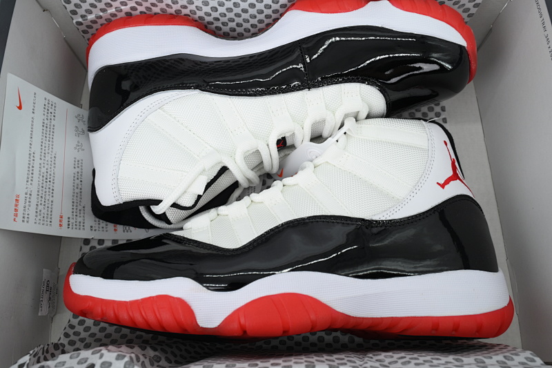 【CH1DJ】白黑红 乔丹11代篮球鞋运动鞋 CT8012-106 Air Jordan 11 Retrowhite Black Red