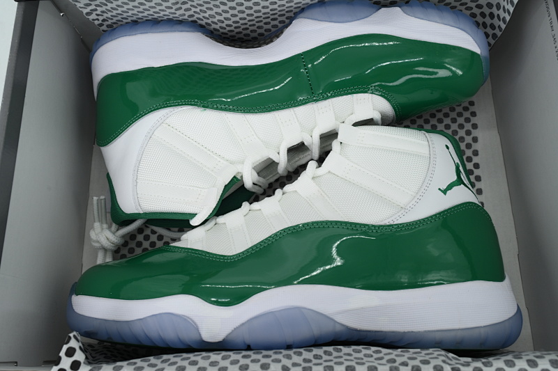【CH1DJ】23白绿 乔丹11代篮球鞋运动鞋 CT8012-113 Air Jordan 11 Retro White Green