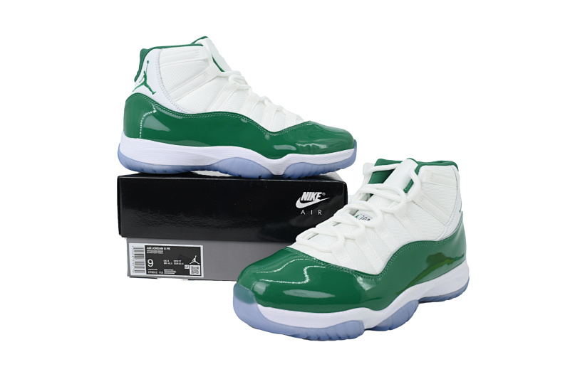 【CH1DJ】23白绿 乔丹11代篮球鞋运动鞋 CT8012-113 Air Jordan 11 Retro White Green