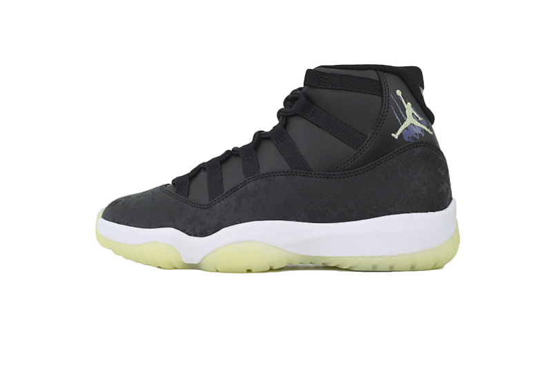 【BH3XH】荧光黑绿  真碳头层乔丹11代篮球运动鞋 IB1378-001 Air Jordan 11 Retro GS 'Inner Beast'