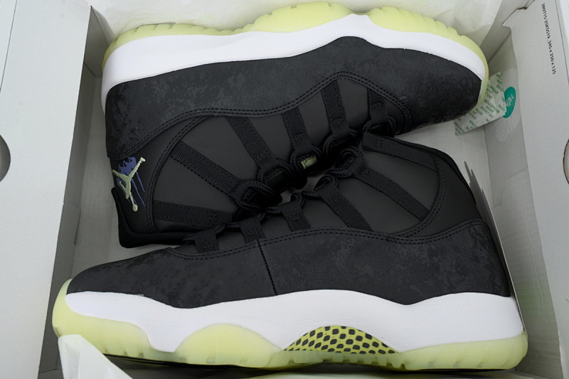 【CH0XH】荧光黑绿 纯原级乔丹11代篮球鞋 IB1378-001  Air Jordan 11 Retro GS 'Inner Beast'
