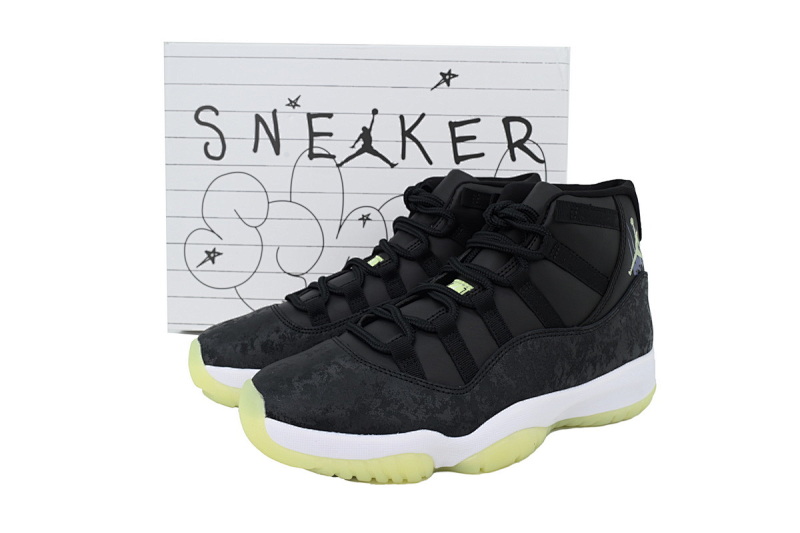 【CH0XH】荧光黑绿 纯原级乔丹11代篮球鞋 IB1378-001  Air Jordan 11 Retro GS 'Inner Beast'