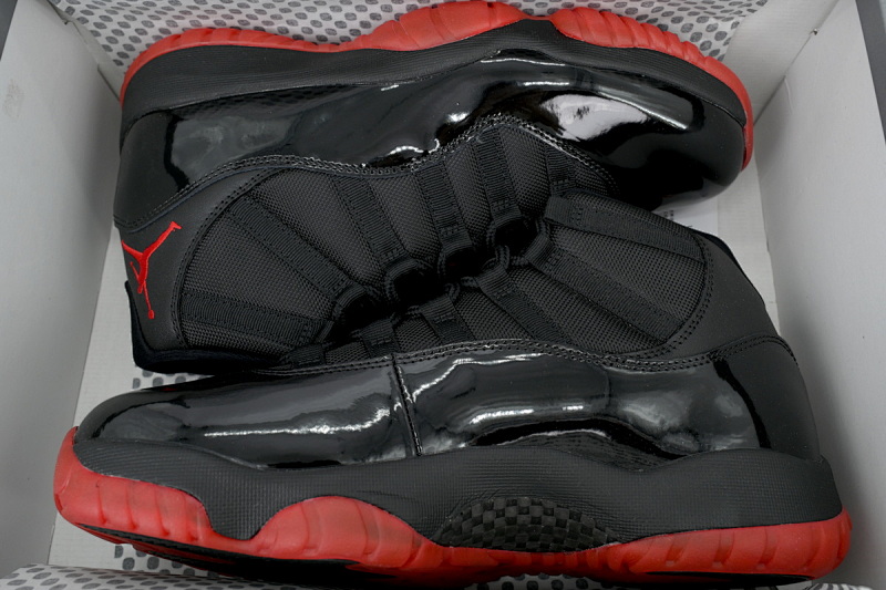 【CH1DJ】新黑红 乔丹11代篮球鞋运动鞋 378037-326  Air Jordan 11 Retro New Black Red