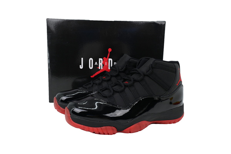 【CH1DJ】新黑红 乔丹11代篮球鞋运动鞋 378037-326  Air Jordan 11 Retro New Black Red