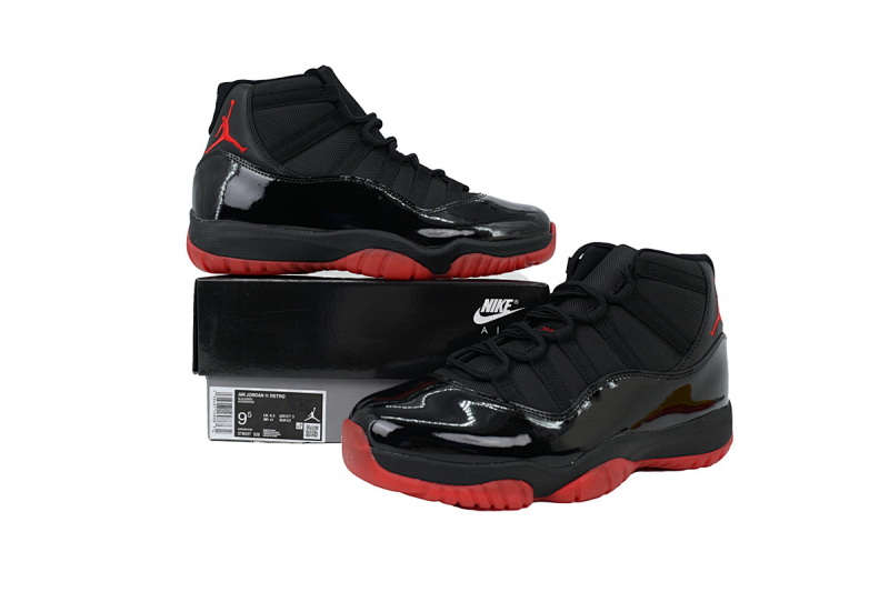 【CH1DJ】新黑红 乔丹11代篮球鞋运动鞋 378037-326  Air Jordan 11 Retro New Black Red