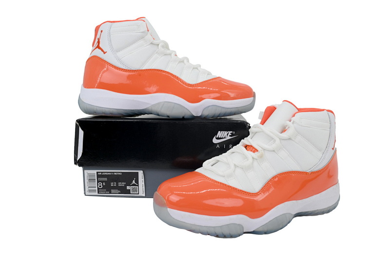 【CH1DJ】白桔 乔丹11代篮球鞋运动鞋 CT8012-002 Air Jordan 11 Retro White Orange
